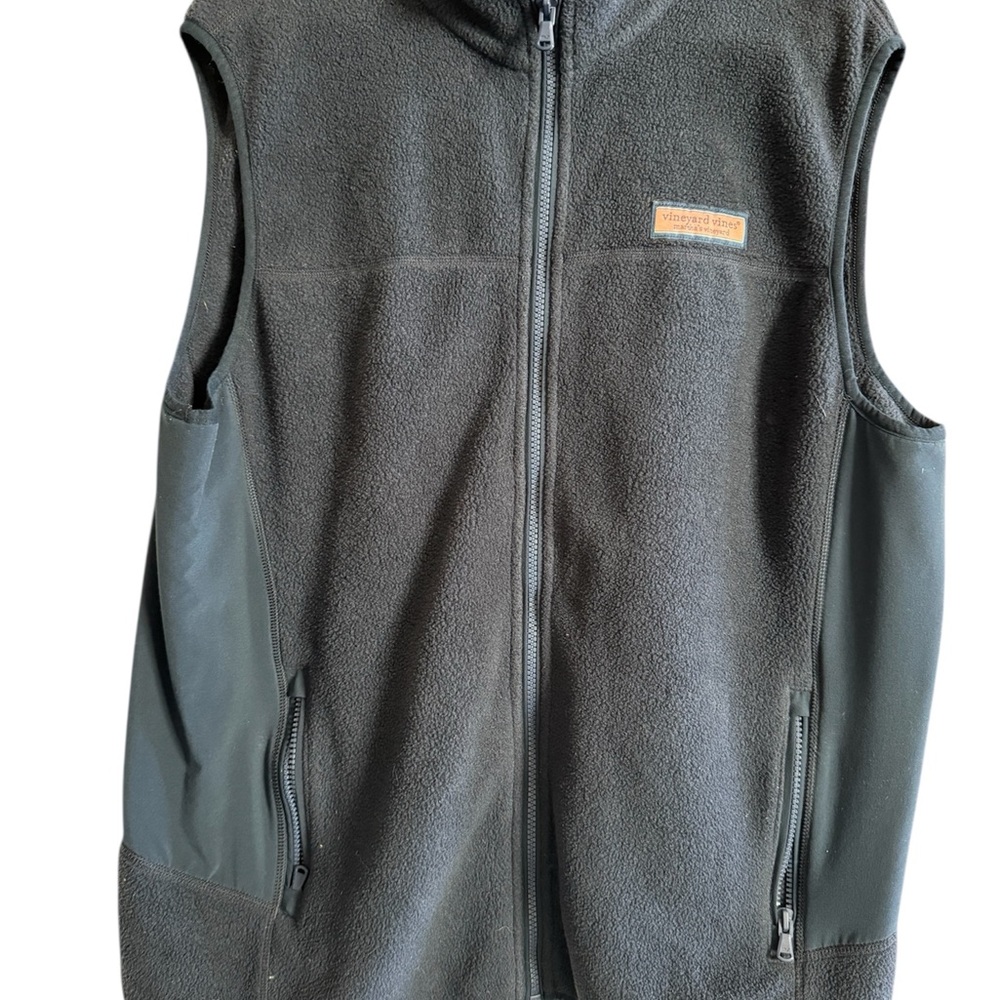Vineyard Vines Navy Fleece Vest